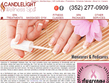 Tablet Screenshot of candlelightwellnessspa.com